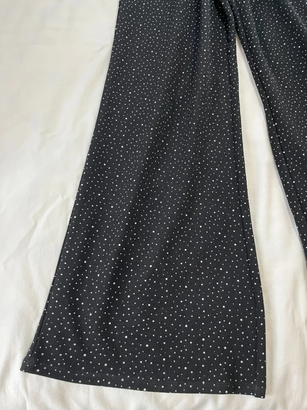 Allison Joy Black White Polkadot Jumpsuit with Pockets - Picture 2 of 7